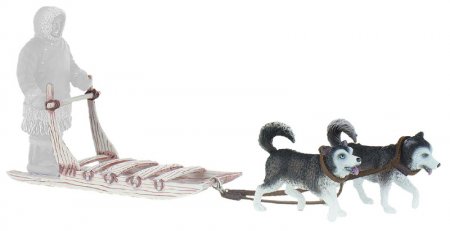 Bullyland Figurine World Figur Hundeschlitten mit Huskys 6,7 – 12 cm