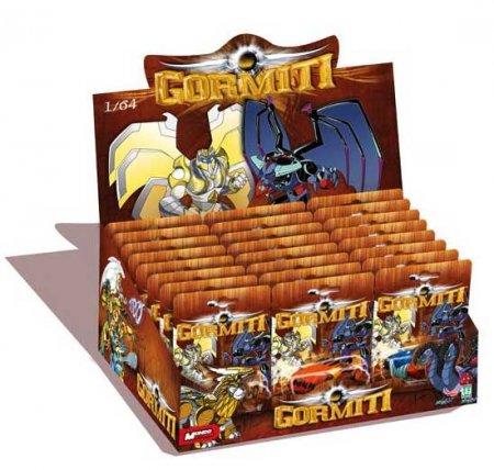 Gormiti Cartoon Serie 2 Diecast Autos 1/64 Display 8 cm (24) f�r EUR 99.00