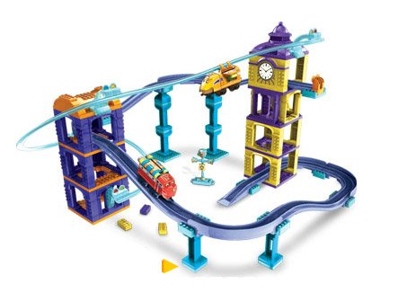 Chuggington Mega Bloks Bauset Coaster Wilson And Action Chugger