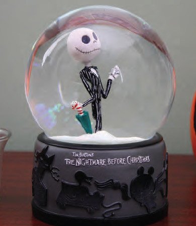 Nightmare before Christmas Schneekugel Snowmobile Jack