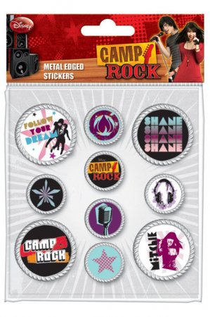 Camp Rock Sticker Set Metal Edged Pack