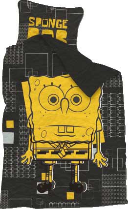 SpongeBob Schwammkopf Bettwäsche Big Eyes 135 x 200 / 80 x 80 cm