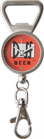 Simpsons Flaschenöffner mit Uhr Duff