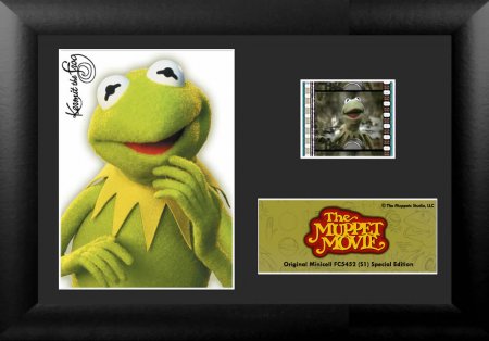 Muppet Show Mini Film Cell im Holzrahmen Kermit