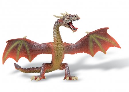 Bullyland Fantasy Figur Drache fliegend (rot) 16 cm