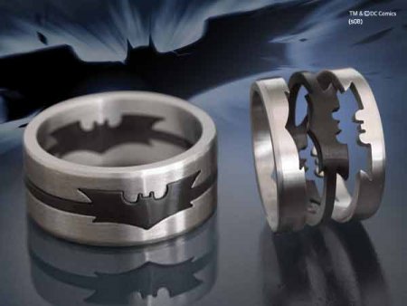 Batman The Dark Knight Anhaenger Emblem (Sterling Silber, vergoldet)