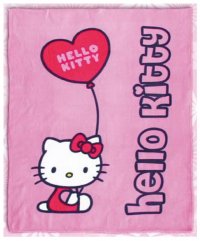 Hello Kitty Fleecedecke Stars 160 x 125 cm