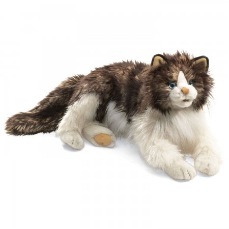 Handpuppe Wuschelige Katze 70 cm