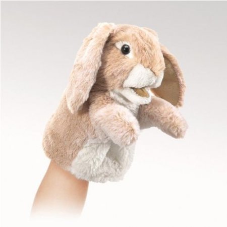 Handpuppe kleiner Hängeohrhase 12 cm