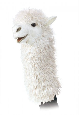 Handpuppe Alpaca für die Puppenbühne 30 cm