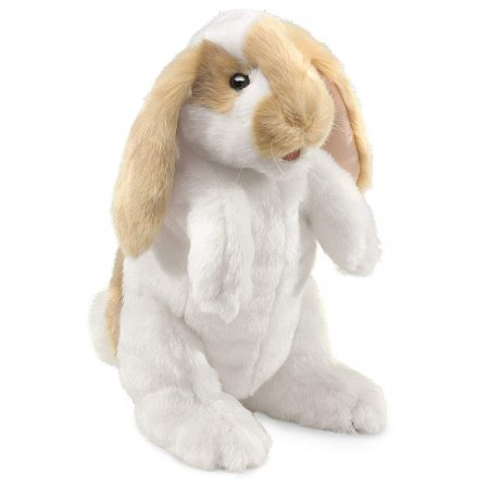 Handpuppe stehender Hängeohrhase 30 cm