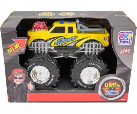 Monster Truck Cross 19cm mit Licht und Sounds + Freilauf