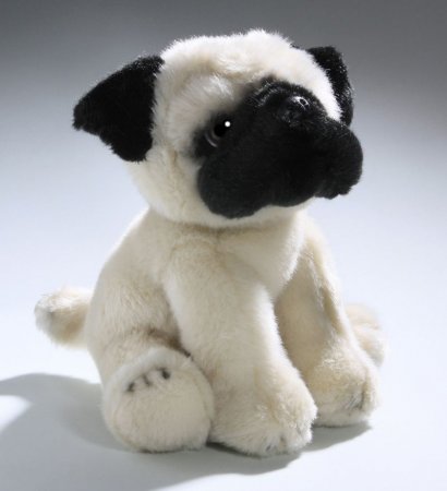 Plüsch Mops Welpe sitzend ca. 22 cm