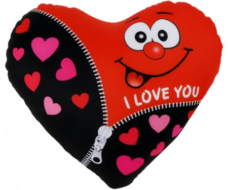 Herzkissen I Love You 23 cm