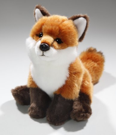 Plüsch-Fuchs sitzend