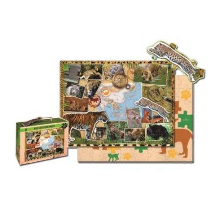 WWF Kinderpuzzle Raubkatzen (48 Teile)