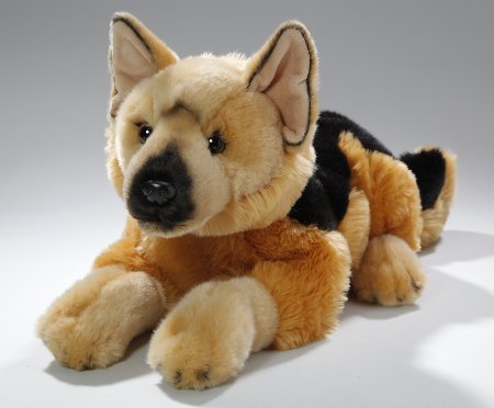 Plüsch Schäferhund liegend ca. 42 cm