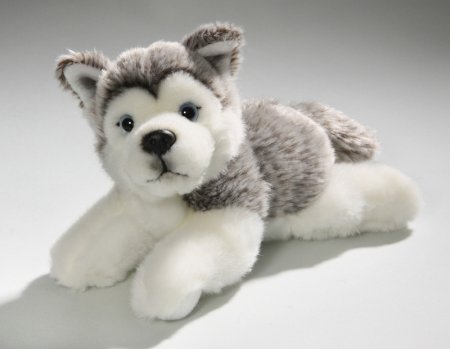 Husky Welpe liegend ca. 20 cm