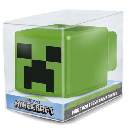 2er Set Minecraft 3D Tasse Creeper Gesicht