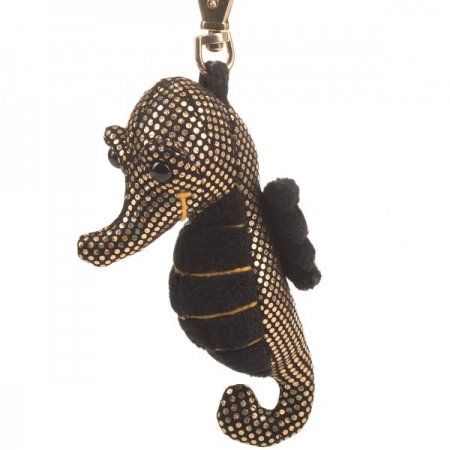 Anhänger Glitzer Seepferdchen gold ca.12 cm