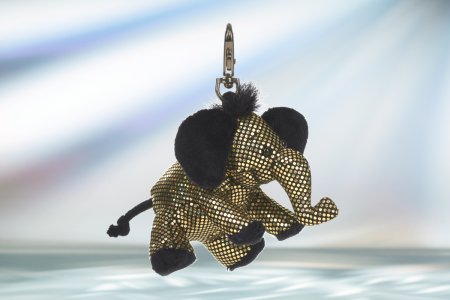 Anhänger Glitzer & Glamour Elefant gold ca. 12 cm