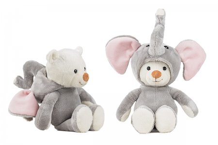Hoodie-Bär TeddyFant rosé 27 cm