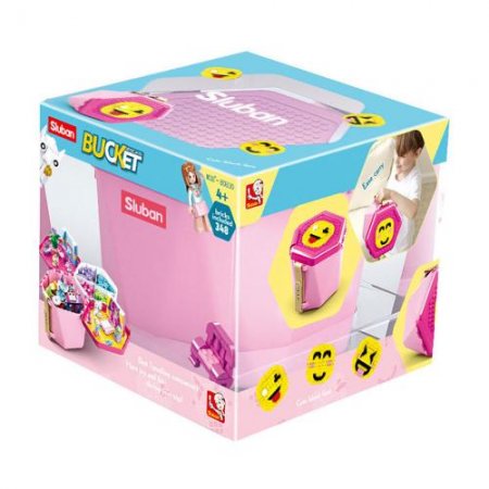 Spiel- & Transporteimer Pink inkl. 348 Teile