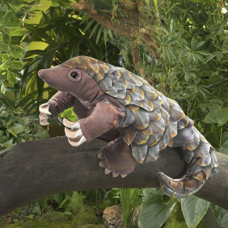 Handpuppe Tannenzapfentier / Pangolin 33 cm