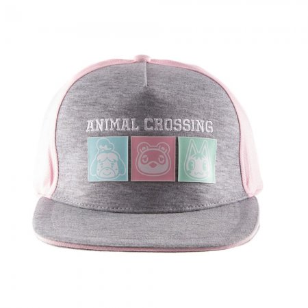 Animal Crossing Snapback Cap Pastell Quadrate