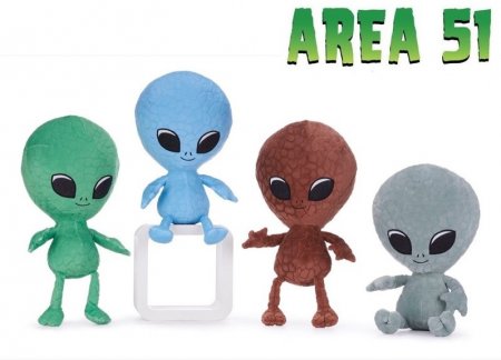 Area 51 Plüsch Alien Embossed Mat 25 cm  4fach sortiert