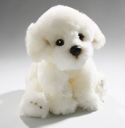 Plüsch-Bichon sitzend ca.24 cm