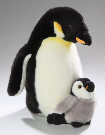 Plüsch-Pinguin mit Baby ca. 32 cm