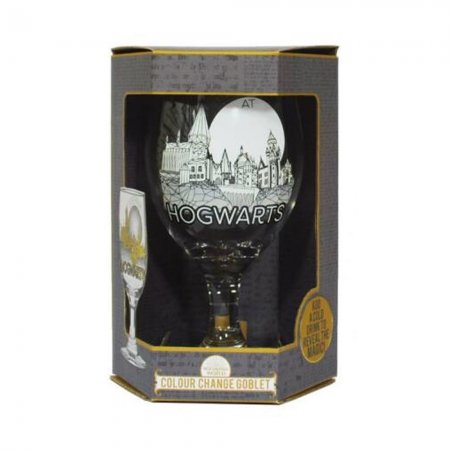 2er Set Trinkpokal Hogwarts mit Farbwechsel Glas, 400 ml