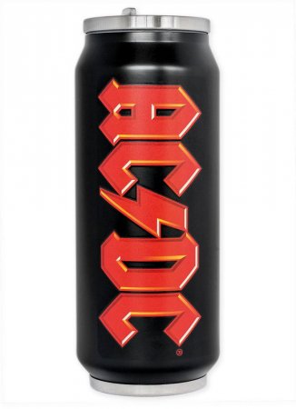 2er Set AC/DC Edelstahl-Trinkflasche Logo