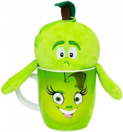 Goodness Gang Tasse + Plüsch Tier Apfel