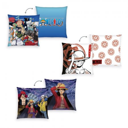 One Piece Kissen 3er-Pack Monkey D. Ruffy 40 x 40 cm