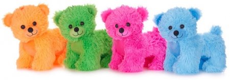 Plüsch Bär stehend farbig  23 cm