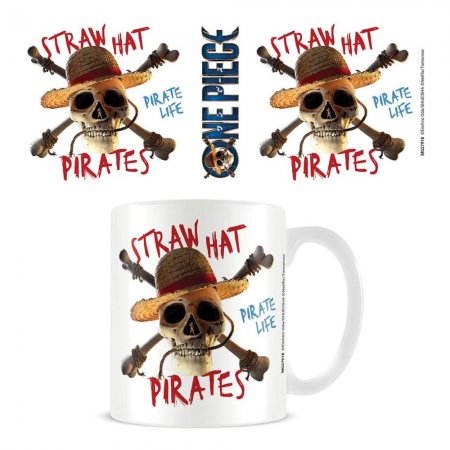 2er Set One Piece Live Action Tasse Straw Hat Pirate Emblem