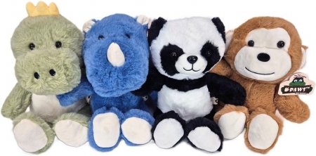 4er Set Plüschtiere sortiert 28 cm