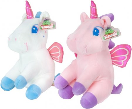 Plüsch Einhorn sitzend sitzend 26 cm 2fach sortiert