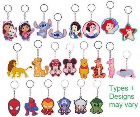 SCHLÜSSELANHÄNGER 2D LIZENZ PVC SORTIERT 8X8CM (SERIE 2)