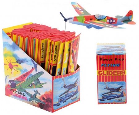 WIRF FLUGZEUGE IN DISPLAY 12 VERSCHIEDENE EVA 20X0,5X5,5CM