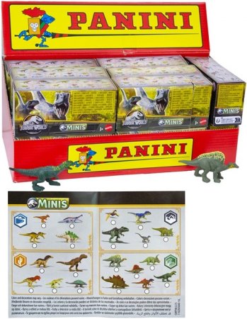 JURASSIC WORLD MINIS FIGURE BLINDBOX WITH 1 SPECIAL OR SET OF 2 DINOS 6X12CM ASSORTED IN DISPLAY