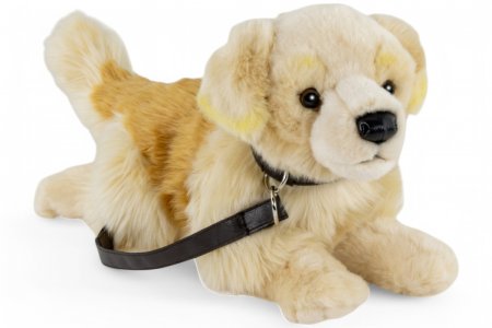 Plüsch Golden Retriever mit Leine