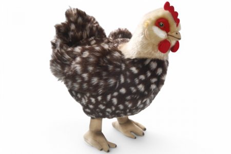 Plüsch Huhn, Henne mit Ei