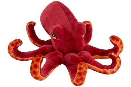 Plüsch- Krake, Oktopus rot