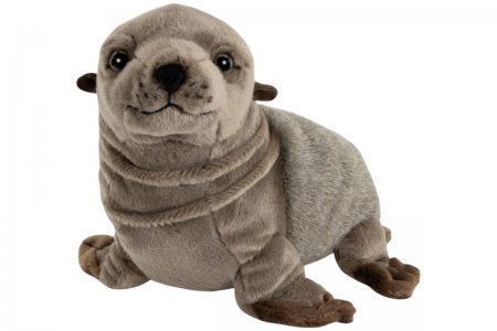 Plüsch-Seehund, Robbe grau