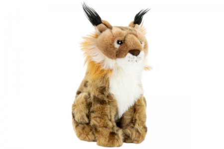 Plüsch-Luchs sitzend