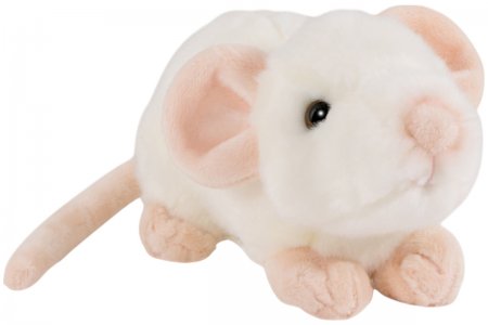 Plüsch-Maus weiß