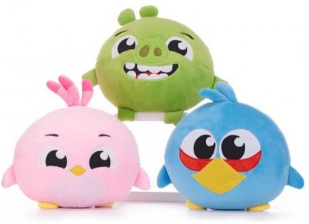 Plüsch Angry Birds Squashy Podgies 3- fach sortiert 19 cm